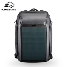 Load image into Gallery viewer, Kingsons Beam Backpack Solar Panel +USB Charging Anti-theft